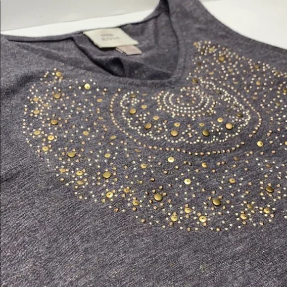 Knox Rose Embellished Tank Top Grey - Picture 6 of 9